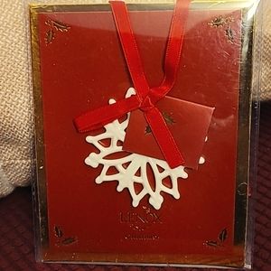 Lenox New in Package Pierced Snowflake Charm